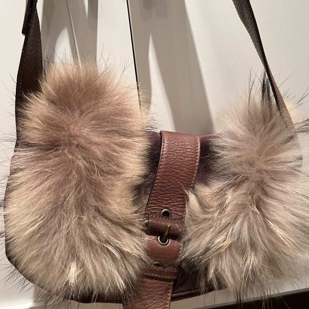 Max Mara fur bag